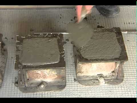 Concrete Cube Test To Determine Concrete Strength.